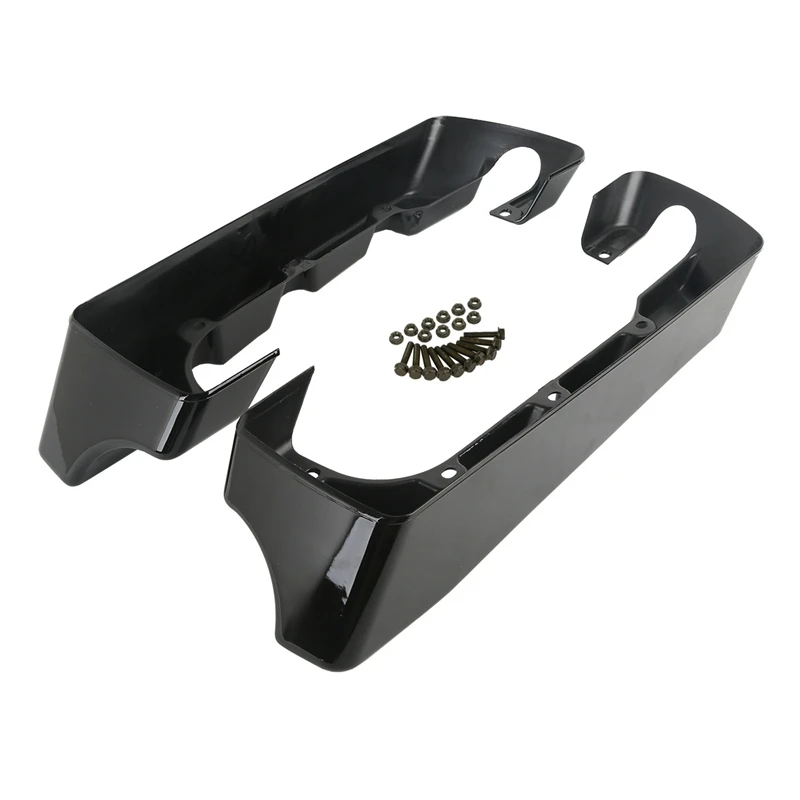 10,2 cm harte Satteltaschen-Satteltaschenverlängerung für Harley Touring-Modelle Electra Street Glide Ultra Classic Road King FLH FLT 2014–2023