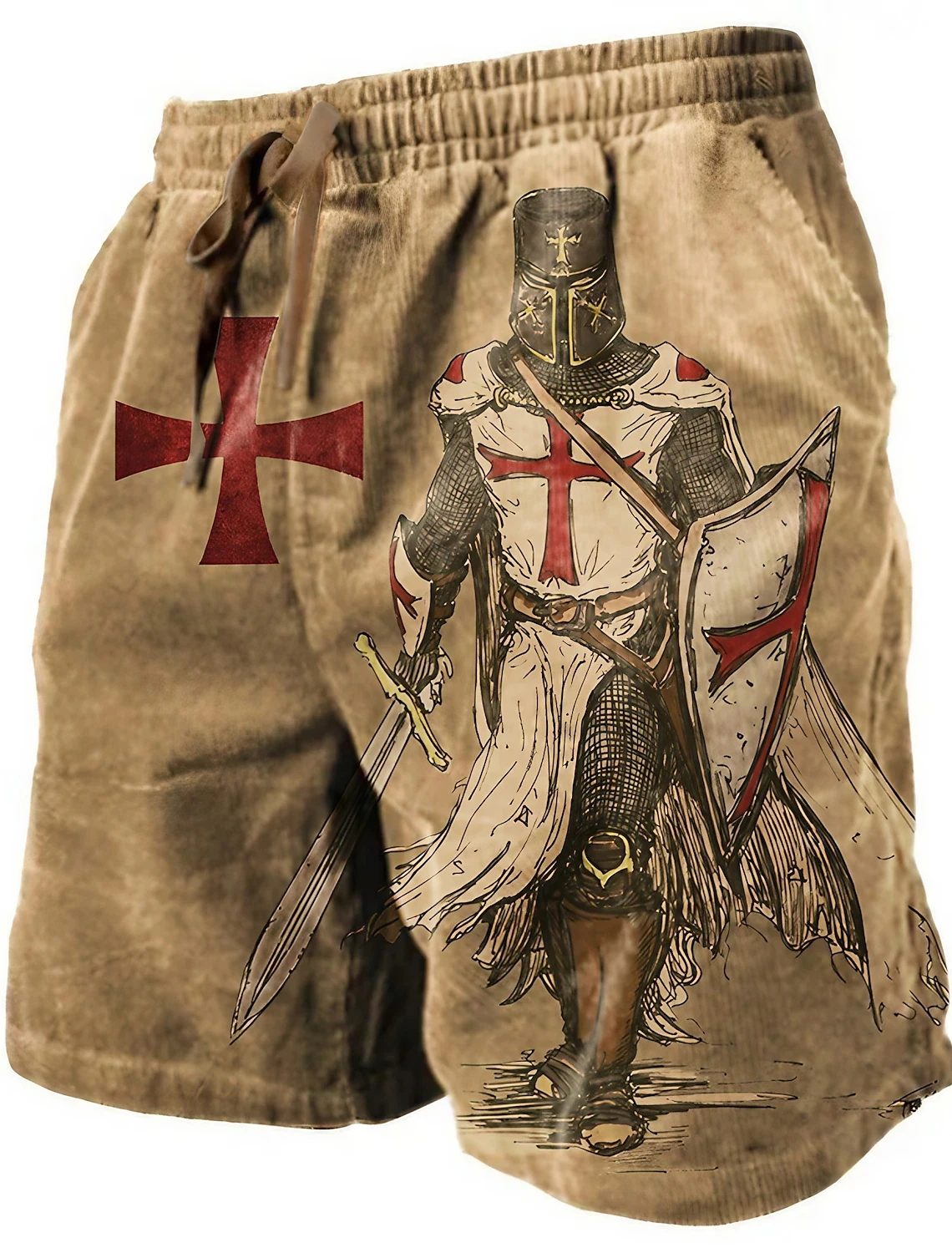 

Men's Beach Pants Royal Knight 3D Printed Shorts Men's Summer Breathable Shorts Fitness Street Shorts Men's Ropa Hombre