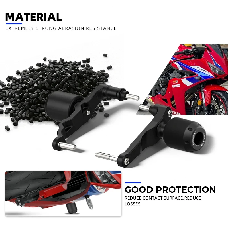 CBR650R Frame Sliders For HONDA CB650R CBR650R E-Clutch Motocross Frame Sliders Crash Protector Crash Mushrooms 2024 2025 2026