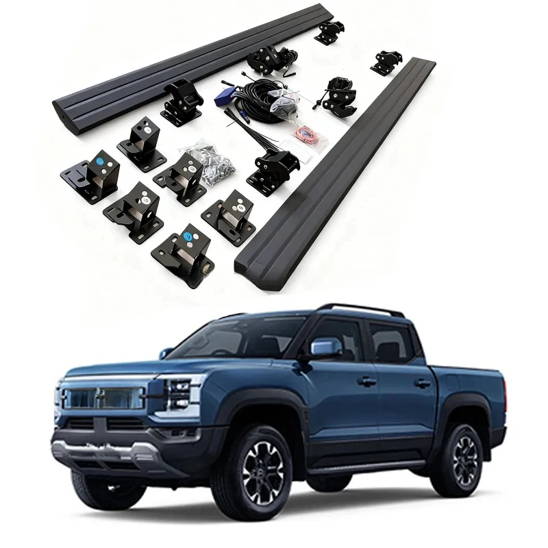 

Off-Road Aluminum Side Steps Heavy Duty Pickup Truck Running Boards Wear-Resistant Foot Pedals