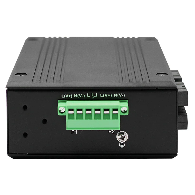 UOTEK 4 พอร์ต 10/100M RJ45 2 ชั้น Unmanaged อุตสาหกรรม Ethernet Switch 4 ไฟเบอร์ SC DIN-Rail UT-60008F-4T4SC-MNF