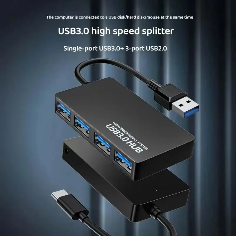 USB 3.0 HUB Adapter Extender 4 Ports USB 3.0 HUB Docking Station High Speed Date Transfer for Pc Laptop Accessories USB Splitter