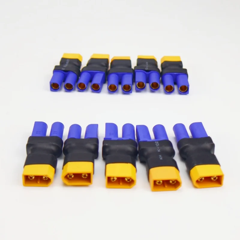 5/10 Stück EC5/EC3 Stecker/Buchse auf XT60 Deans Stecker/Buchse Kabelloser Adapter für RC FPV Fahrzeug Lipo Akku ESC – Detail 14