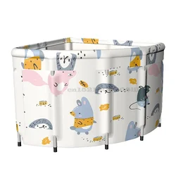 Large Portable Bathtub Corner Folding Bath Bucket Adult Tub Baby Swimming Pool Insulation Family SPA Bath Tub