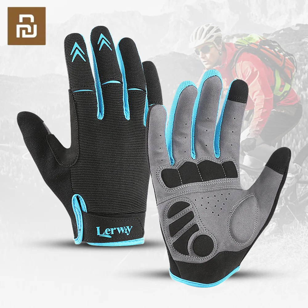 Youpin 2023 New Outdoor Cycling Sports Gloves Anti-slip Unisex Half Finger Gloves Breathable Anti-shock Touch Screen Gloves Men