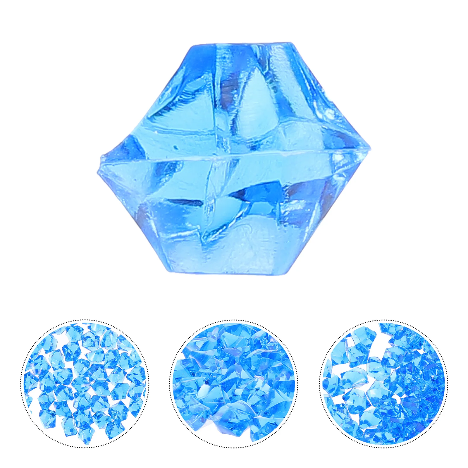 450Pcs Decorative Ice Cubes Realistic Acrylic Ice Cubes for Food Photography Prop Vase Filler Drink Display Event Decoration