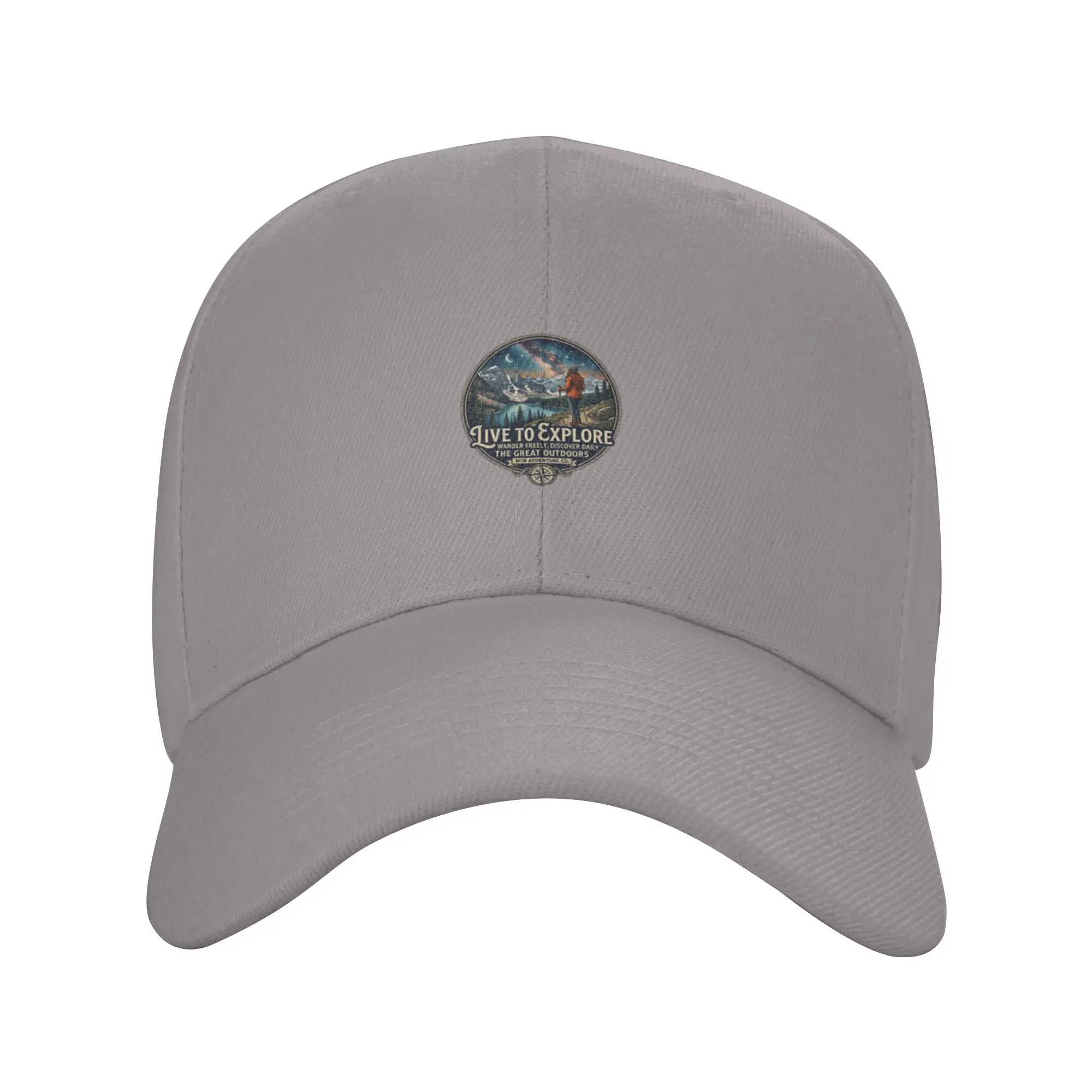 Hot Sale Live to Explore Baseball Cap  One Size Fits All Hat Men  Training Class Hat Men