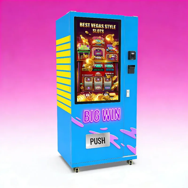 Lottery Ticket Stand Machine Big Screen 24 Types Lotteries Metal Body Compact US 1 Year Warranty SDK for Airports Customized