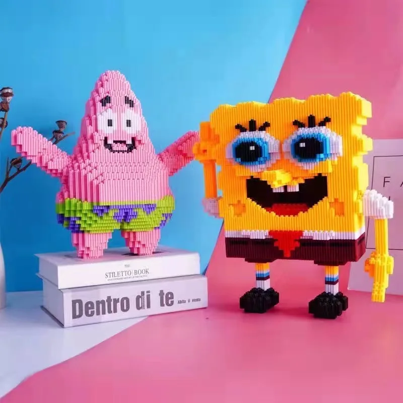 

Губка Боб Квадратные Штаны Микро частицы Блок Город Патрик Звезда Кальмар Шарм Детские игрушки Подарки на день рождения