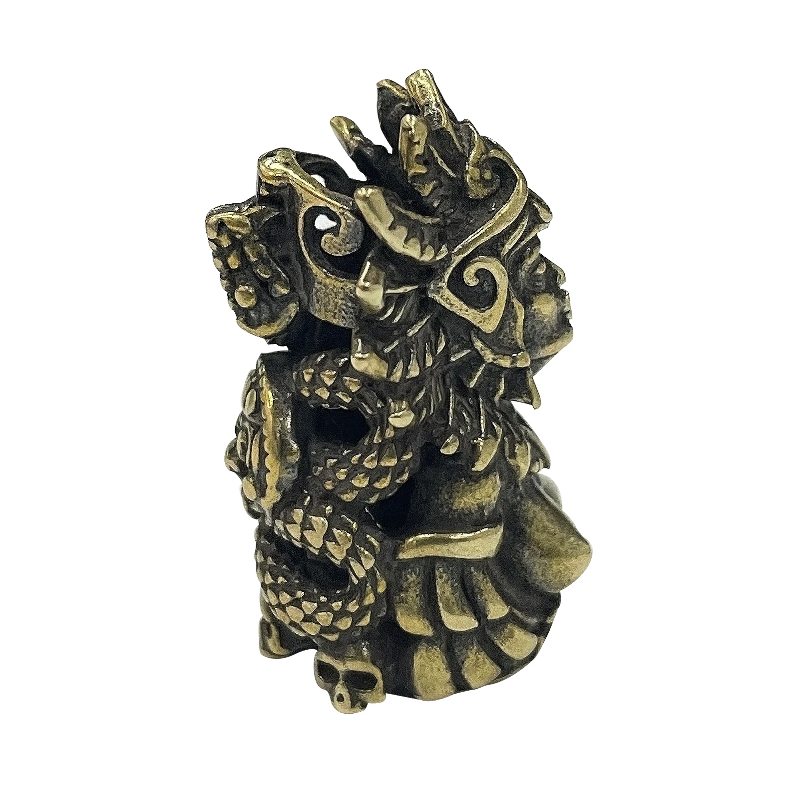 Mayan Goddess Wolf Skull Samurai Lion Knife Beads Outdoors Tools for Paracord Umbrella Rope Key Rings Accessories Charms