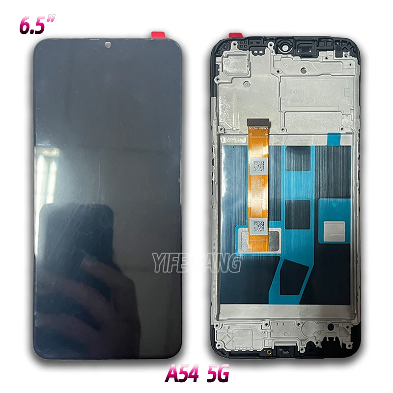 Original LCD Display Touch Screen Digitizer, Replacement Parts with Fingerprints, OPPO Reno5 Z 5G, A54, A16S, A54S, A33, A53