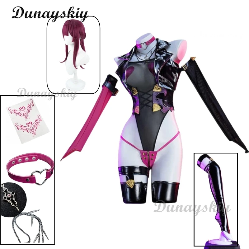 Costumi donna Kafka Sexy Cos Honkai: Star Rail Costume da donna Figure anime Vestiti Cosplay Travestimento per adulti Cosplays