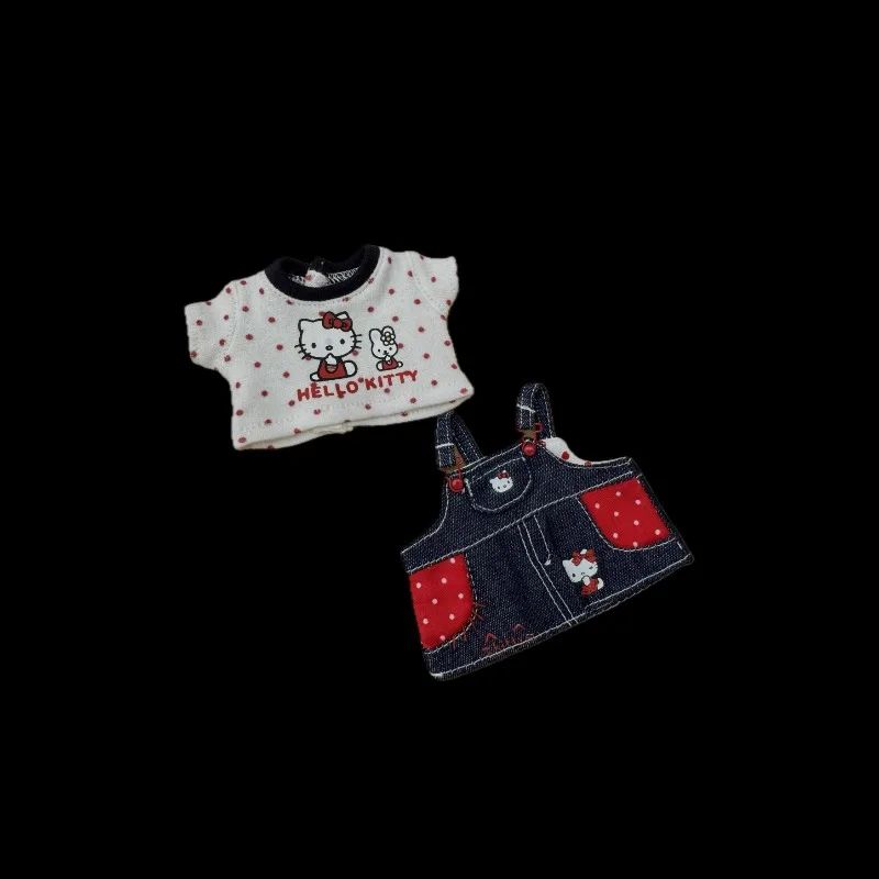 

Kawaii Hello Kitty Toy Clothes Cute Cartoon Cat Standing Strap Pants Desktop Decoration Women Supplies Student Gift Wholesale