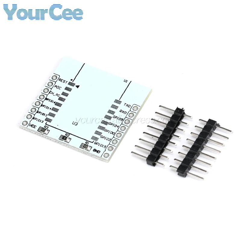 5pcs/1pc ESP ESP8266 Serial WIFI Module Adapter Plate Expansion Board for ESP 12 07 08 ESP-07 ESP-12F ESP-12E ESP-08 For Arduino