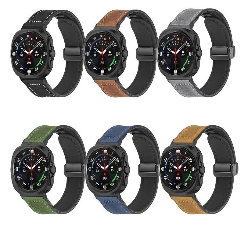 Correa magnética para Samsung Galaxy Watch Ultra, pulsera deportiva de silicona de 47mm, accesorios