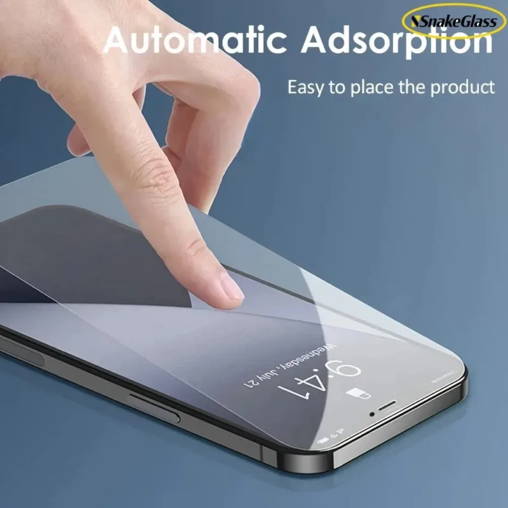 5Pcs Full Cover Matte Tempered Glass for IPhone 17 Pro Max 16 15 14 Plus 16E 11 12Mini 13 XS XR Anti-Fingerprint Protective Film view 5