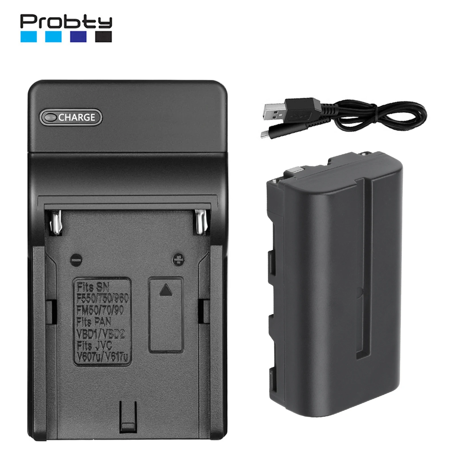 For Sony NP F550 NP-F570 NP-F530 Replacement Battery+ USB Charger for Sony Handy Cams LED Light Polaroid Camera Video Lights