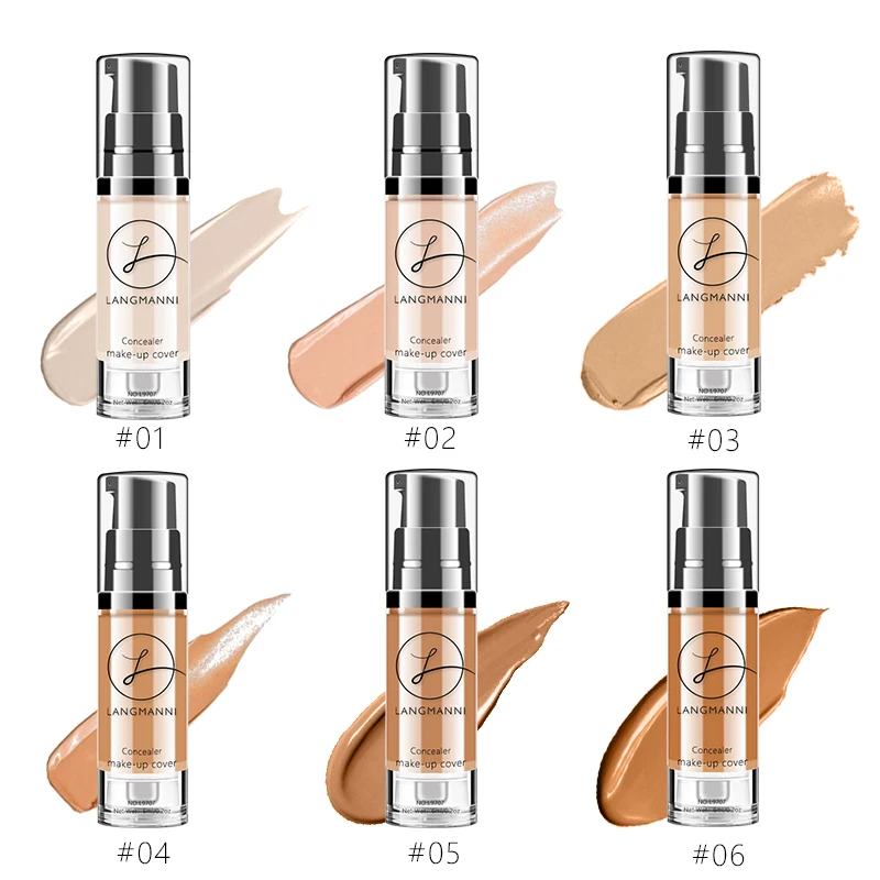 Liquid Foundation Concealer Face Naturally Flawless Matte Oil-Control Waterproof Long Lasting Foundation Face Makeup Cosmetics