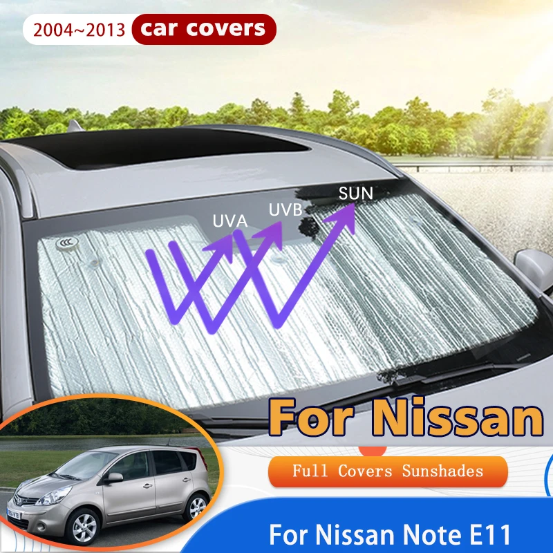 ที่บังแดดรถยนต์แบบเต็มพื้นที่ E11 2004 ~ 2013 2005 2006กันแดดกันแดดกันยูวีที่อุปกรณ์ตกแต่งรถยนต์