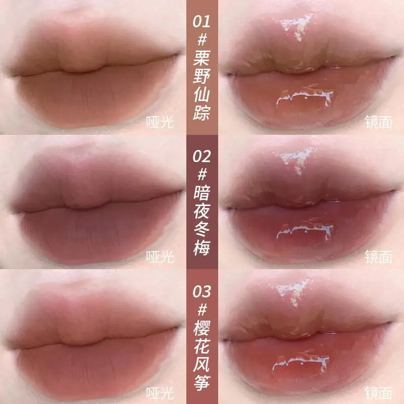 Double Feature Lip Stick Matte and Glossy 2 in 1 Usage for Perfect Make Up Long Lasting Lip Blam