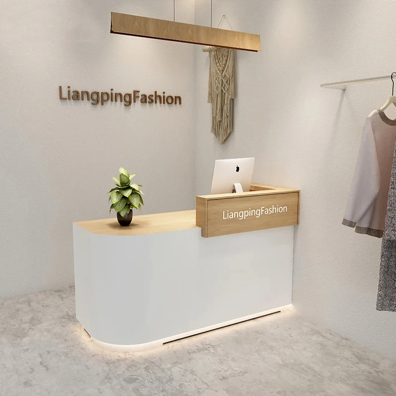 custom.Modern Cash Register Shop Commercial Clothing Pet Shop Bar Reception Counter Table Retail Checkout Counter