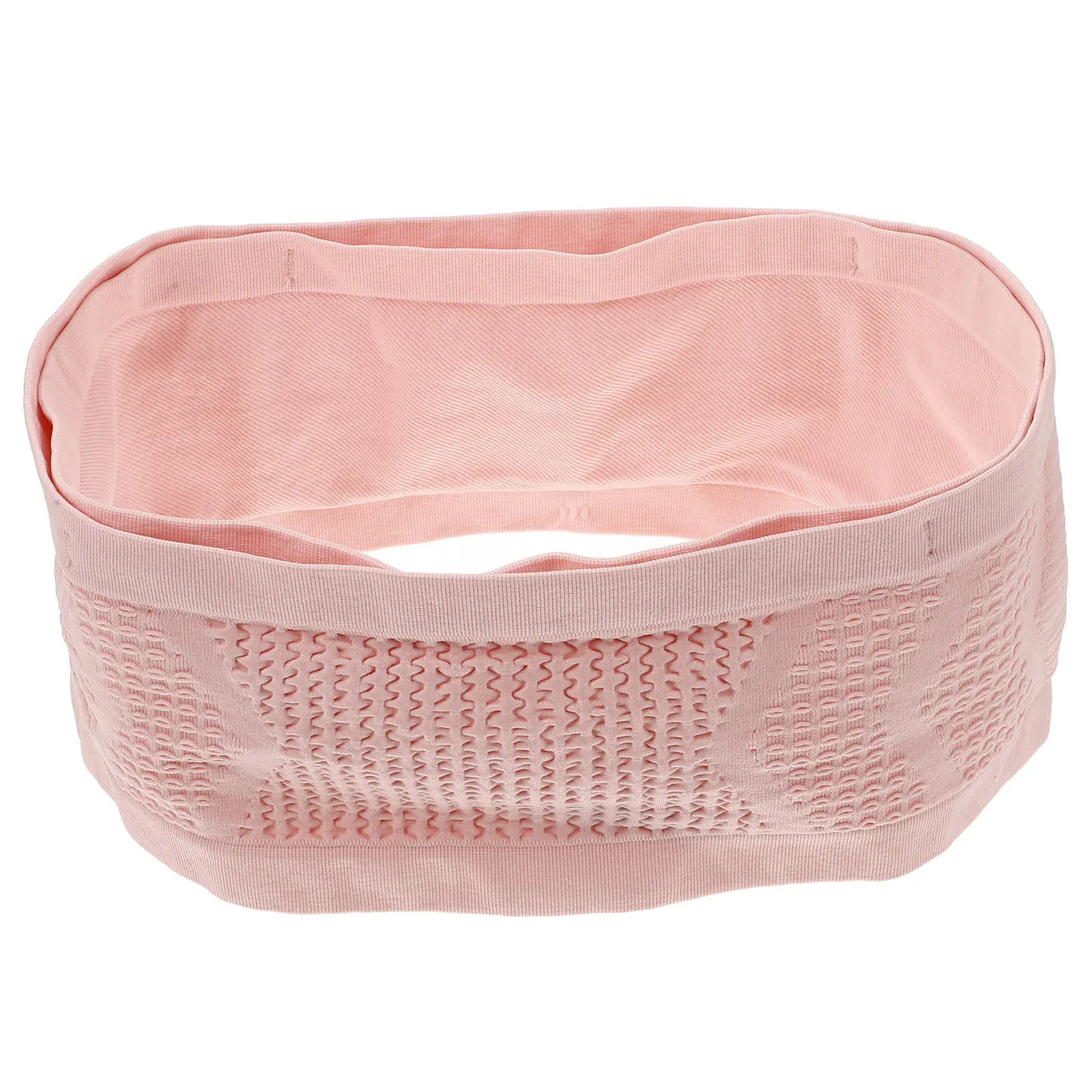 

Running Belt Breathable Knit Mesh Adjustable Pink L Size Outdoor Sports Waist Bag Phone Holder Pouch for Running Cycling Hiking