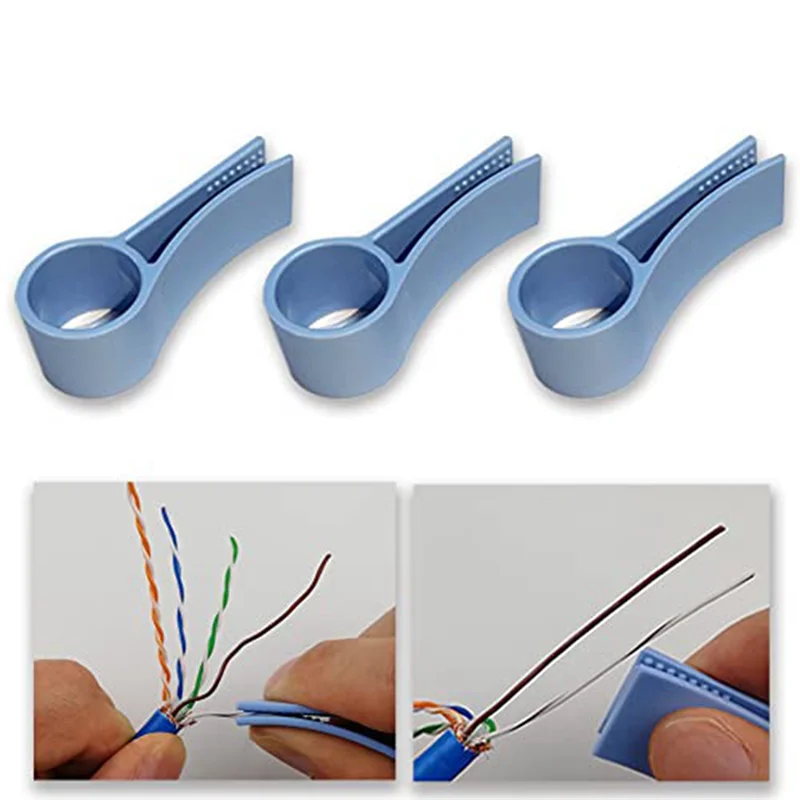 Network Cable Untwist Tool, Wire Straightener for CAT5/CAT5E/CAT6/CAT7 Wires Pair Separator Tools 6Pcs