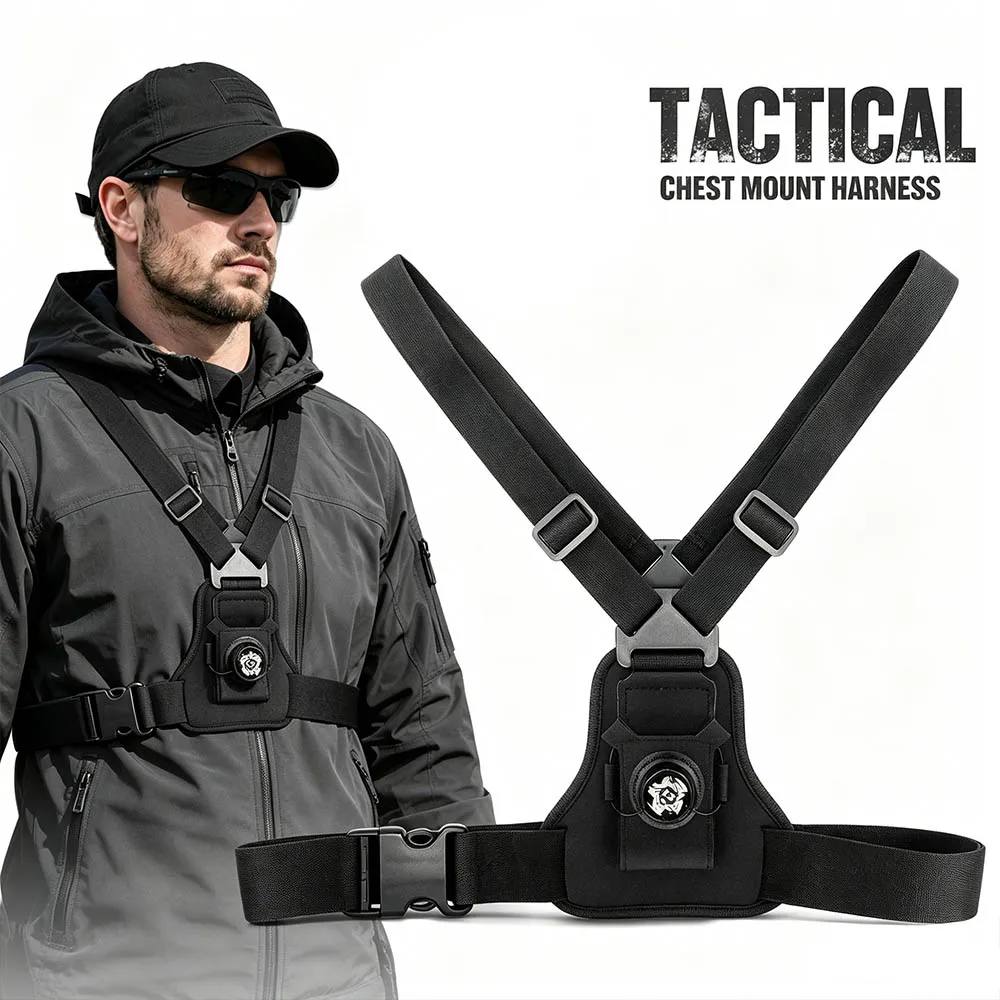 

Tactical Quick-Release Action Camera Holder Load-Bearing Vest Harness Belt Wearable Body Mount Bracket for Camera Phone GoPro