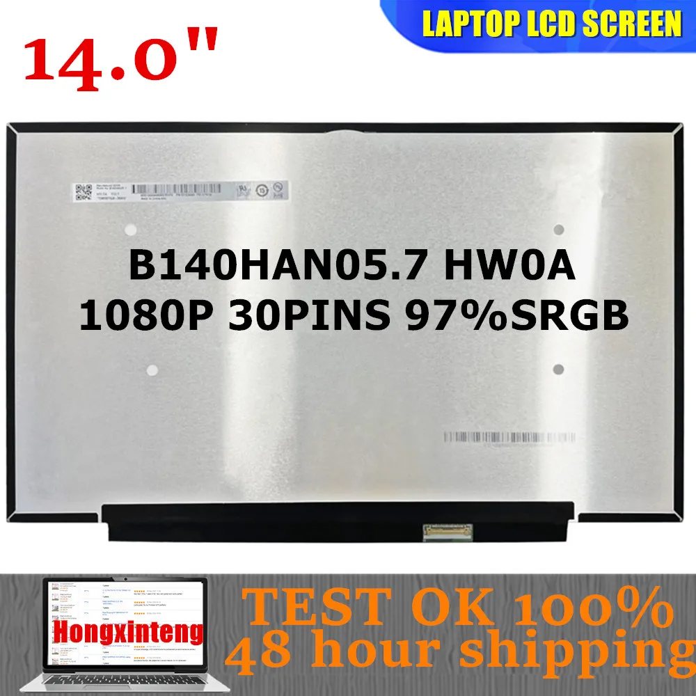 B140HAN05.7 HW0A NE140FHM-N61 N140HCG-GQ2 B140HAN05.8 Original NEW 14INCH Laptop Screen For LENOVO X1 Carbon WITHOUT TOUCH