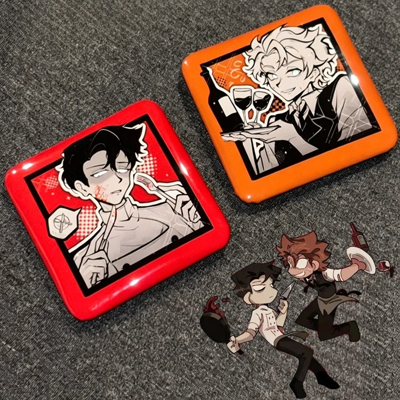 

Game Deadplate Vince Rody Cosplay Brooch Badge 2Pcs/set Lapel Pins Bag Accessories Carnival Party Ornament Props