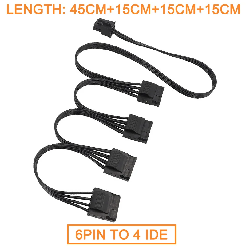 Kabel zasilający modułowy PCI-E Dual 8p(6+2) /SATA 15pin/IDE 4pin/CPU 8pin(4+4) ATX24P do Thermalright TR TG SG SERISE — zdjęcie produktu 3