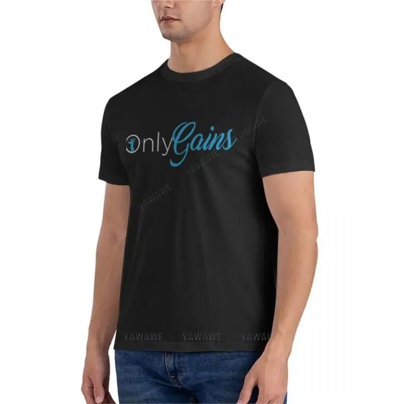 Only Gains Two Classic T-Shirt vintage t shirt Short sleeve tee men summer t-shirt men