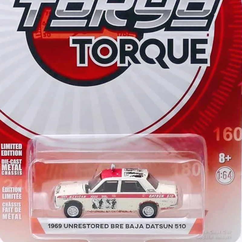 

Коллекция сплавов, маленькая модель GreenLight 1:64 1969 Datsun 510 Datsun Sedan, украшение, небольшой подарок, украшение