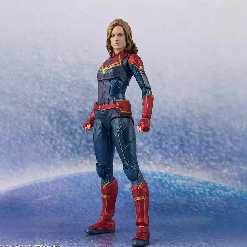 Hot Toys Avengers 4shf Iron Man Mk50 Thor Spider-Man Hulk Captain Marvel Black Widow S.H.Figuarts Model Simple Style Heroic