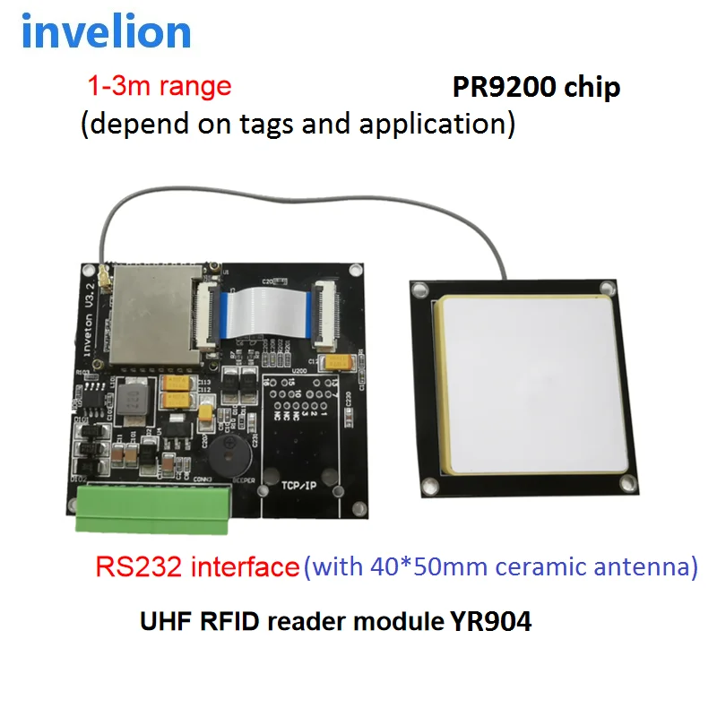 Mini UHF RFID Reader module wiegand TTL rs232 embedded board available for Arduino board Raspberry Pi UART connection