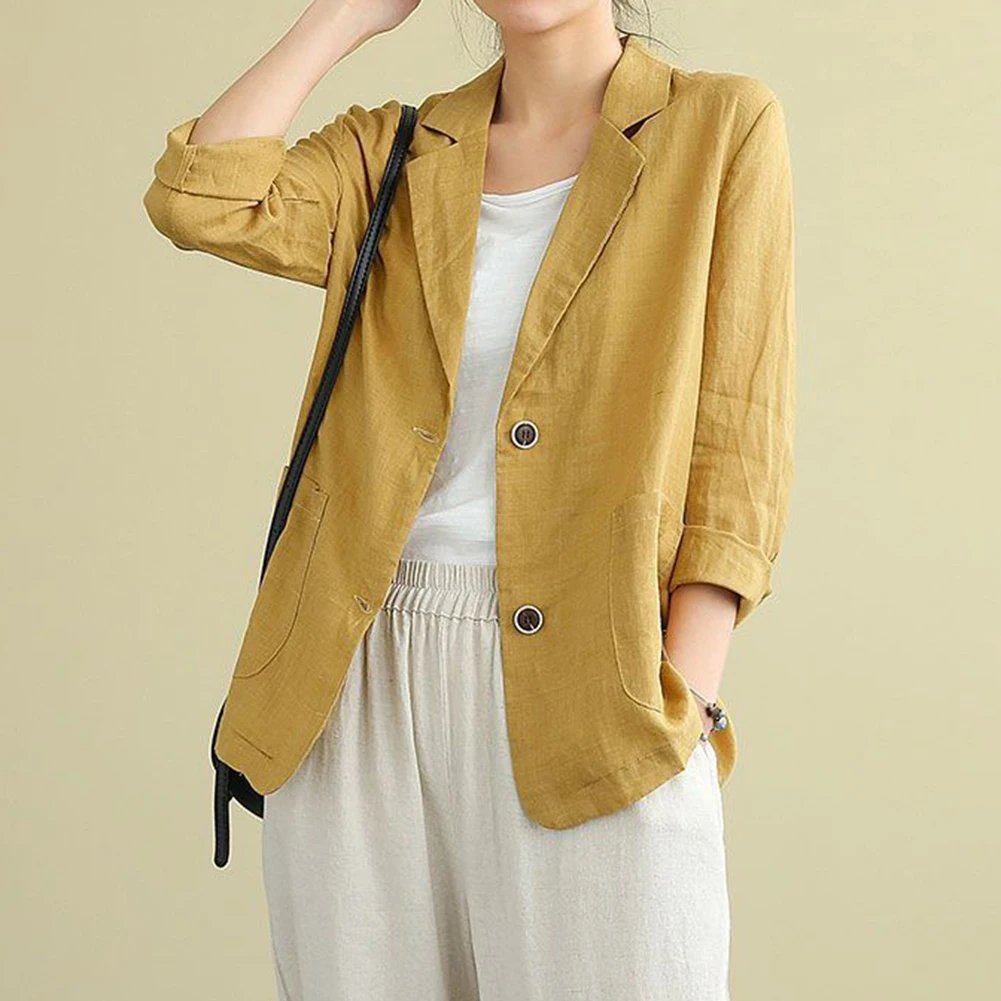 womens-jacket-linen-blend-long-sleeve-loose-casual-sun-protective-outerwear-regular-length-moderate-elasticity