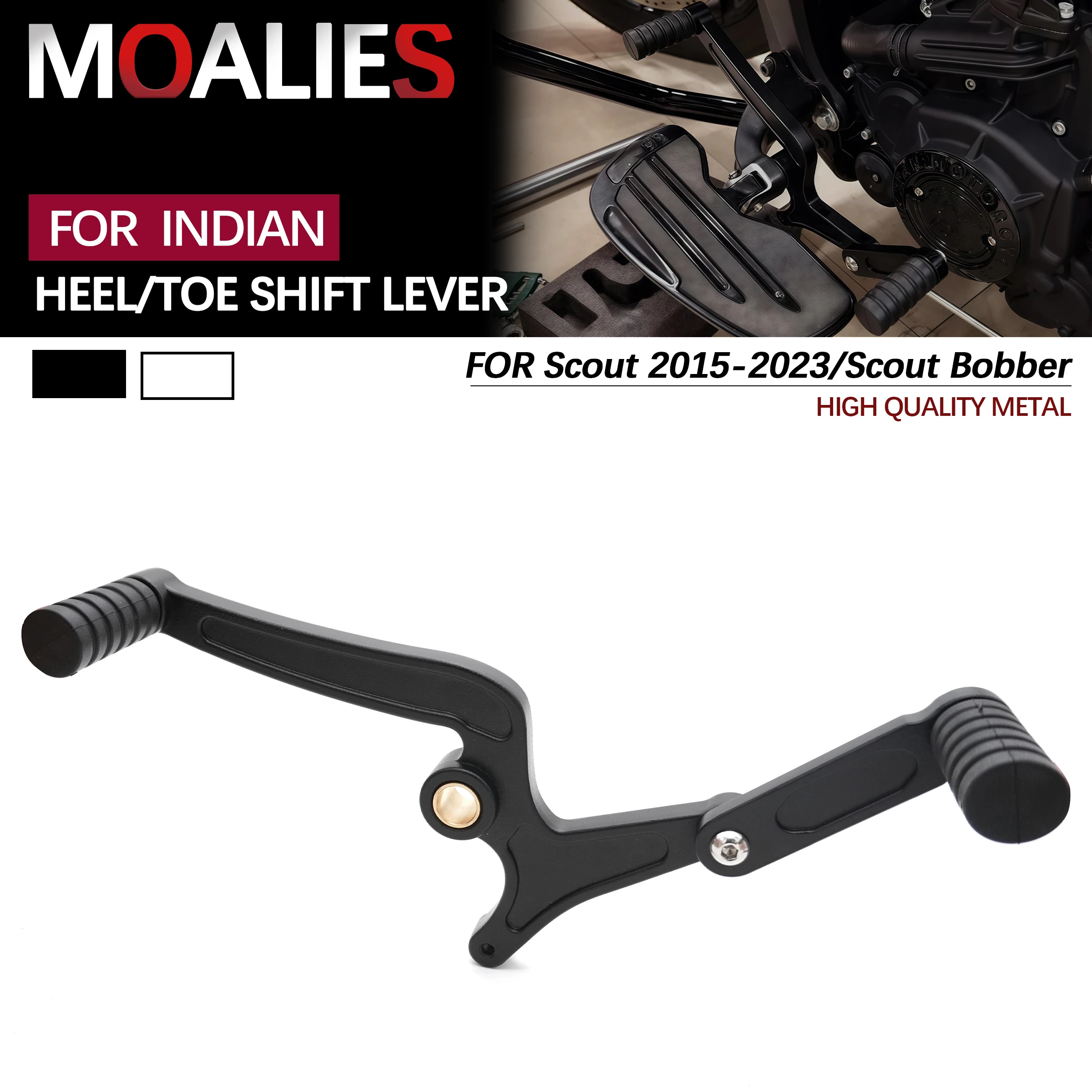

For Indian Scout Bobber Sixty 2015-2023 Motorcycle Foot Controls Kit Heel/Toe Shift Lever Shifter Peg Rear Gear-Shift Pedal