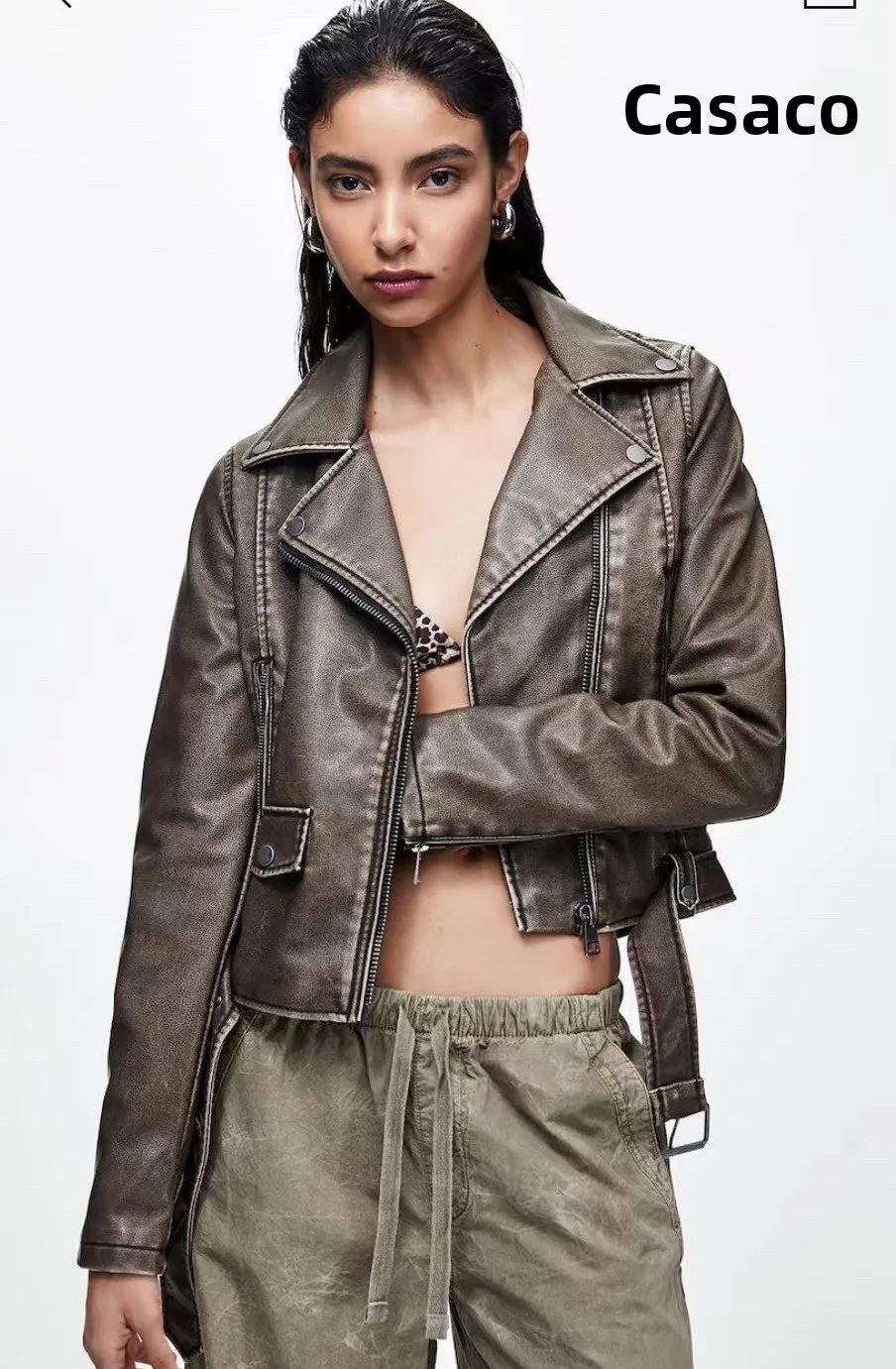 fashionable-loose-leather-motorcycle-jacket-women's-autumn-wear-synthetic-long-sleeve-short-coat-with-pockets-commute-style