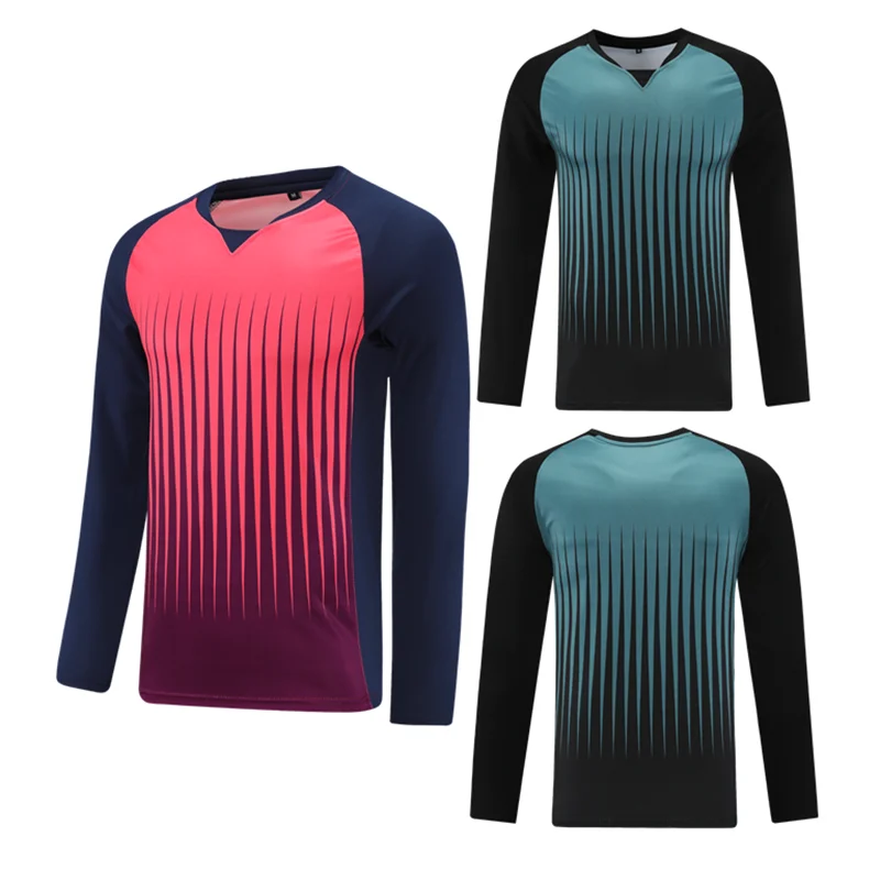 Long Sleeves Referee Basketball Jerseys Adult Professional Umpire Shirt Striped Athletics Match Badminton Table Tennis Judge Top