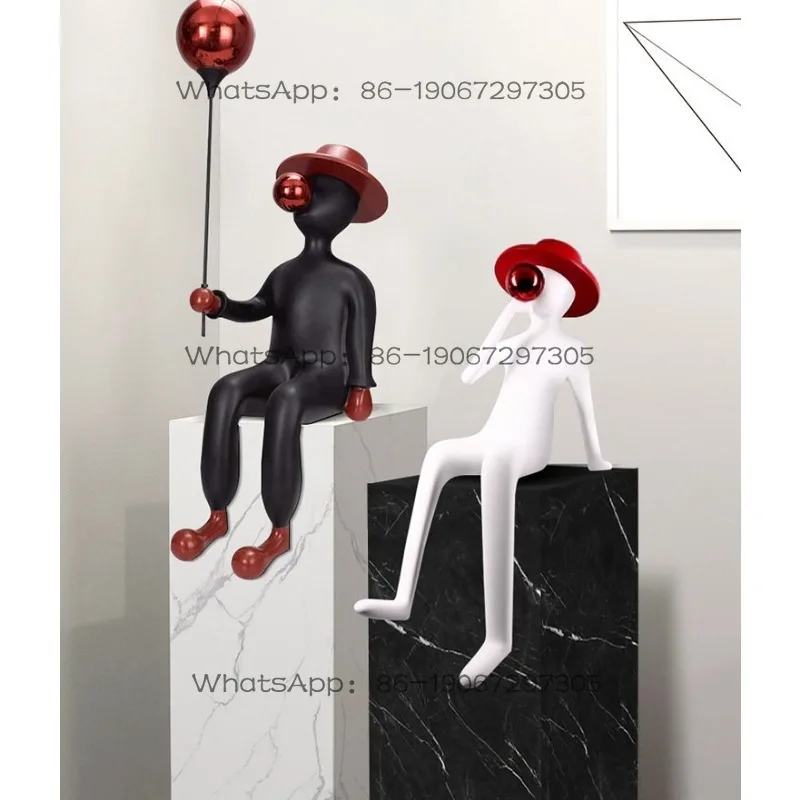 Red Hat Boys Ornament Home Living Room Desktop Creative Bedroom Children's Room Ornament