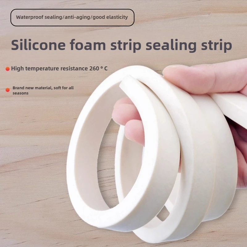 

Foam Silicone Seal Strip, Square Sponge Rubber, High-Temp 6-15mm