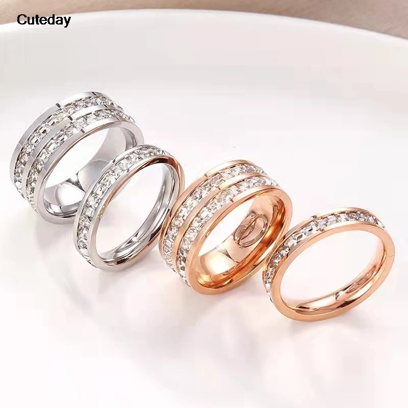 2024 Nwe Stainless Steel 18 K Gold Plated Sun Rings for Women Natural Stone Inlaid in Hollow Metal Texture Ring Trendy Jewelry