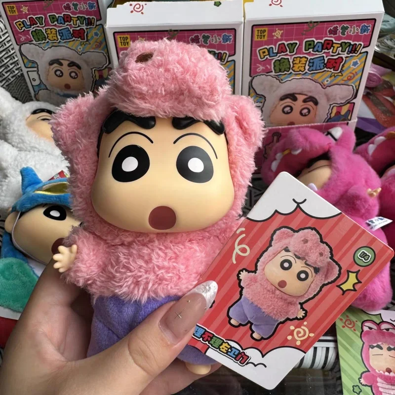 

Новый карандаш Шин-Чан, слепая коробка, костюм для вечеринки, серия, виниловая кукла, аниме, экшн-фигурка, загадочная коробка, кавайная коллекция, модель, игрушка в подарок