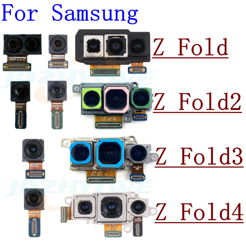 For Samsung Galaxy Z Fold Fold2 Fold3 Fold4 5G Rear Facing Selfie Big Back Main Camera Module Ribbon Flex Cable Parts