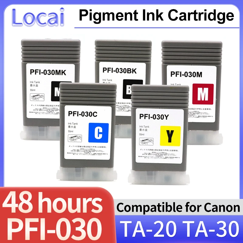 

Чернильный картридж PFI-030, совместимый с Canon TA20 TA30 с пигментными чернилами, плоттер принтера imageprograf TA-20 TA-30 PFI030 PFI 030