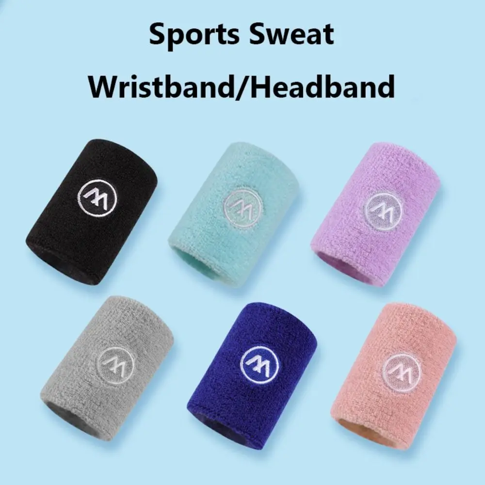 Wrist Wrap Sweatband Absorb Sweat Towel Sweat Bands Female Male Tennis Headband 6 Colors Adults Sweat Wrist Towel Volleyball