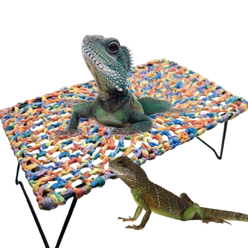 Lizards Hammock Lizards Crocheted Bed House Small Bird Cage Accessories Dropship