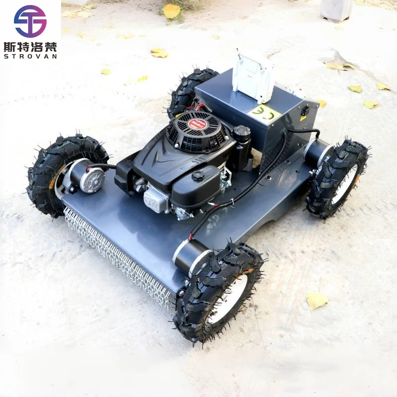 

STLF Industrial Grade 196cc Remote Control Robot Lawn Mower 4-Stroke 24V Cordless Electric 48V Engine 7.5hp DIY Garden