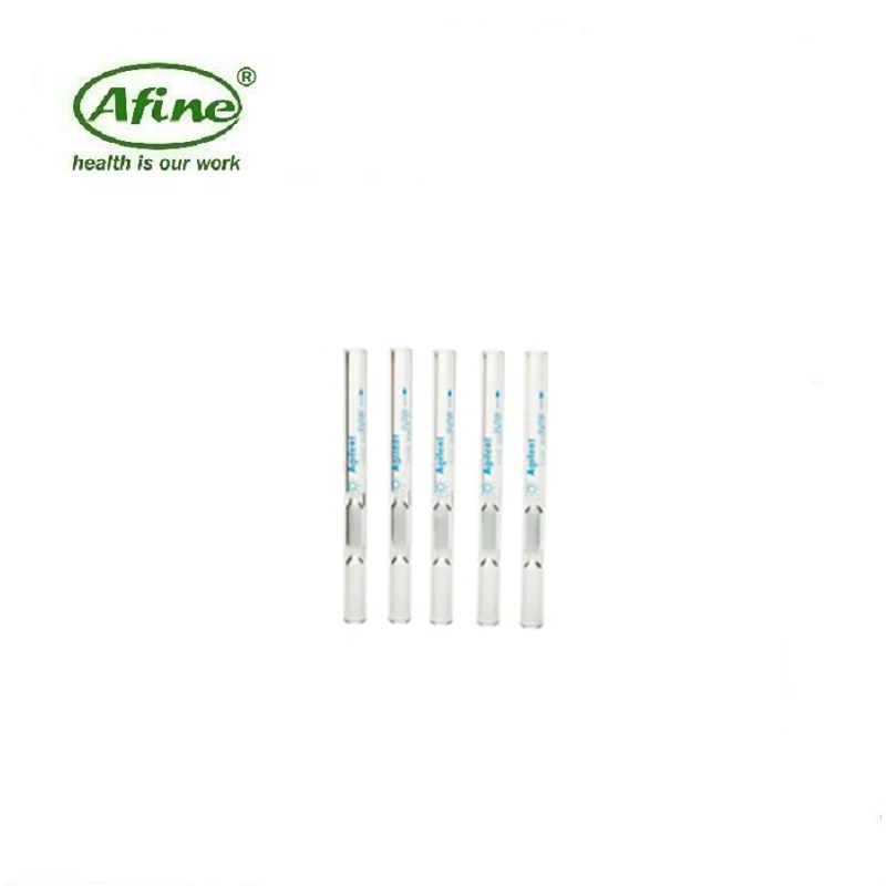 AFINE Agilent Split Focus Inlet Liners, jatuh tekanan rendah, diaktivasi kaca wol, 5/pk: 210-4022-5 (meruncing) dan 210-4004-5