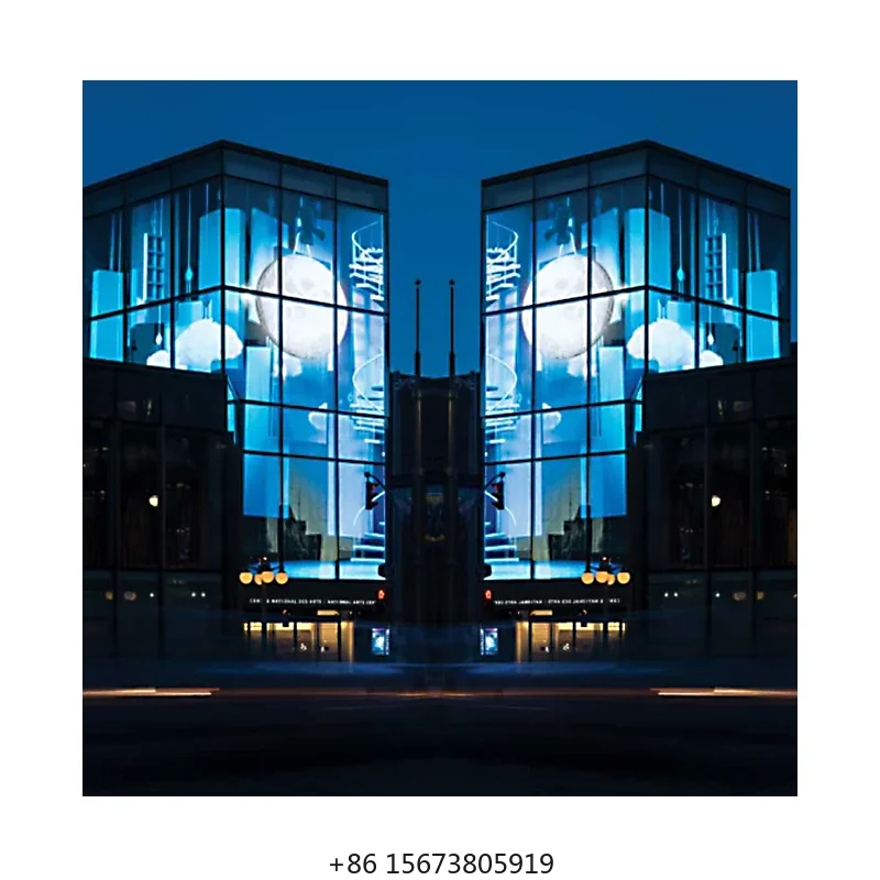 

Прозрачный светодиодный экран для улицы и помещений, прозрачная светодиодная сетчатая панель, стикер-дисплей, стеклянный светодиодный экран